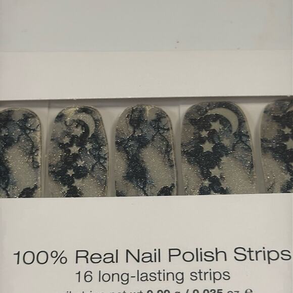 NWT Color Street "Dark Magic" Stars Moon Clouds Nail Strips - Picture 1 of 4
